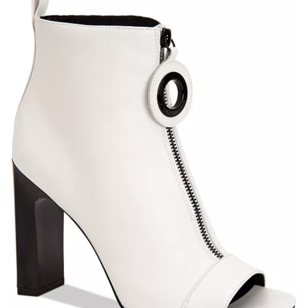 Calvin Klein White Heeled Boots